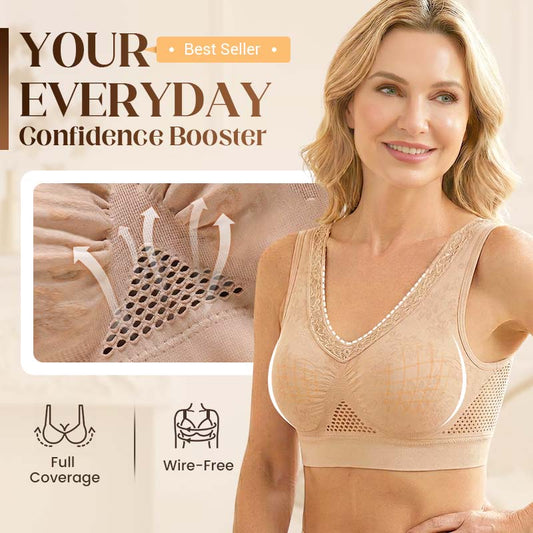 【✨1+1 Free - 2 Pcs】🏆Pure Cotton Buttonless Comfy Lifting Bra