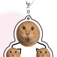 Adorable kitten keyring charm
