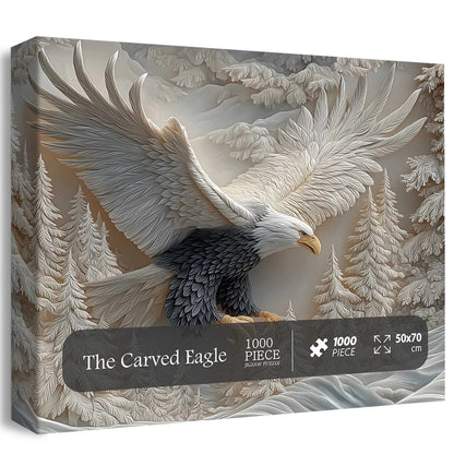 🎁Christmas Sale 49% OFF🎅The Carved Eagle Jigsaw Puzzle 1000 Pieces