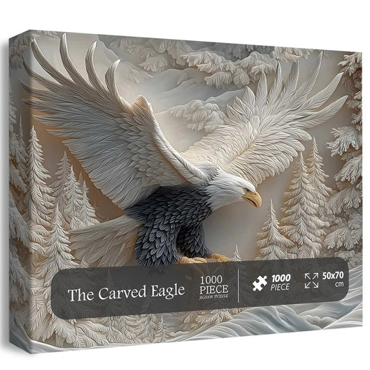 🎁Christmas Sale 49% OFF🎅The Carved Eagle Jigsaw Puzzle 1000 Pieces