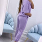 Women's Casual Solid Color Top & Pants Set