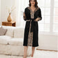 🎅Christmas Specials 50% OFF🎁🎄Women’s Cozy Hooded Leopard Print Bathrobe