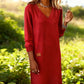 🔥Women’s Long Sleeve V-Neck Knit Dress