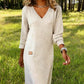 🔥Women’s Long Sleeve V-Neck Knit Dress