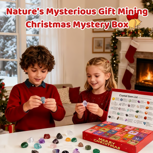 🎁Early Christmas Hot Sale 50% OFF🎅🎄24 Pcs Christmas Calendar Crystals - Natural Stone Crystal Journey