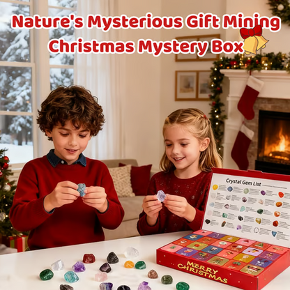 🎁Early Christmas Hot Sale 50% OFF🎅🎄24 Pcs Christmas Calendar Crystals - Natural Stone Crystal Journey