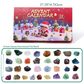 🎁Early Christmas Hot Sale 50% OFF🎅🎄24 Pcs Christmas Calendar Crystals - Natural Stone Crystal Journey