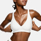 Womens Comfortable Wireless Bras Push Up Bralettes Seamless Tshirts Bras Deep V Everyday Bras