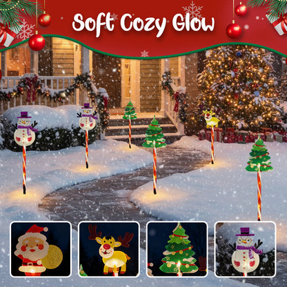 🎄Christmas Sales 50% OFF🎉Warm Glow Festive Garden Stake Lights