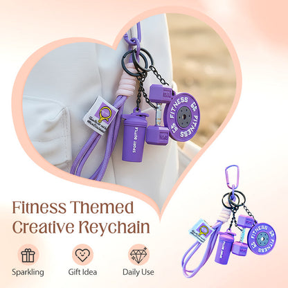 🎁 Hot Sale 50% OFF 🔥Creative Fitness Themed Keychain