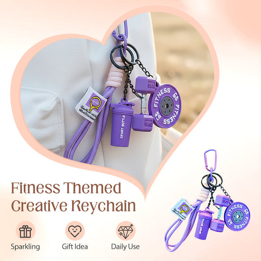 🎁 Hot Sale 50% OFF 🔥Creative Fitness Themed Keychain