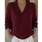 Cozy V-Neck Sweater for Casual Wear