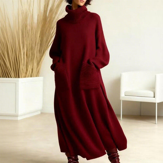 ⏳Time-Limited Special⏰Women's Turtleneck Long Sleeve Knit Sweater Dress