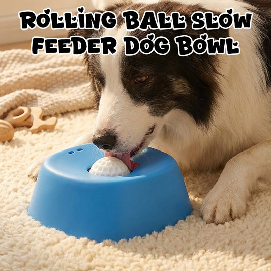 🔥🎁New arrival 50% OFF💥Rolling Ball Slow Feeder Dog Bowl
