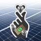 📢📢50%  OFF !! ⏰Solar-Powered Finger Heart LED Car Light