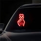 📢📢50%  OFF !! ⏰Solar-Powered Finger Heart LED Car Light