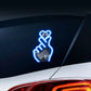 📢📢50%  OFF !! ⏰Solar-Powered Finger Heart LED Car Light