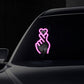 📢📢50%  OFF !! ⏰Solar-Powered Finger Heart LED Car Light